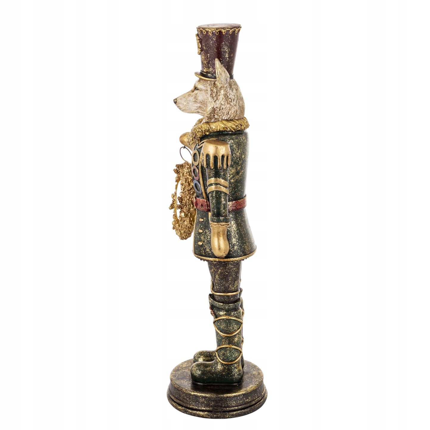 Figurka Pierrot Lis z Zegarkiem Dekoracja Statuetka Retro Vintage 54cm
