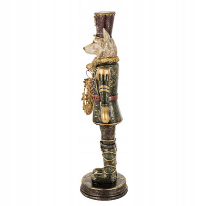 Figurka Pierrot Lis z Zegarkiem Dekoracja Statuetka Retro Vintage 54cm