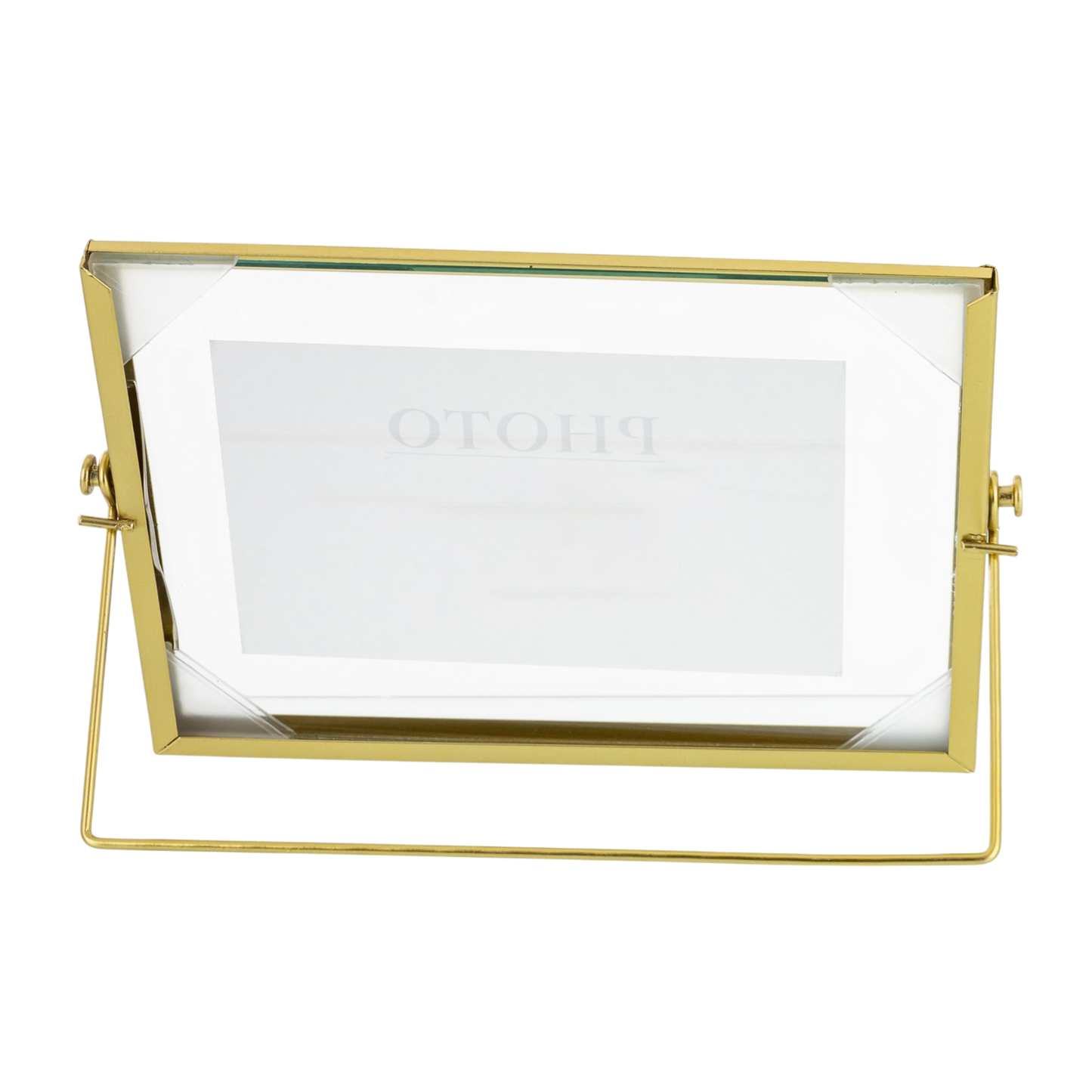 RAMKA ZŁOTA NA ZDJĘCIE 10x15cm METALOWA GLAMOUR float pływająca stawiana