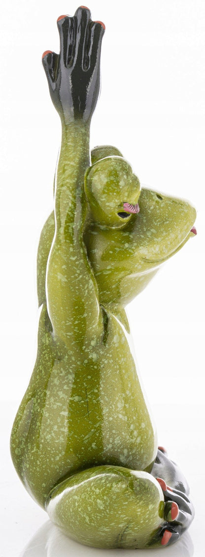 FIGURKA ŻABA MEDYTUJĄCA 20x15x7cm żabka joga pilates