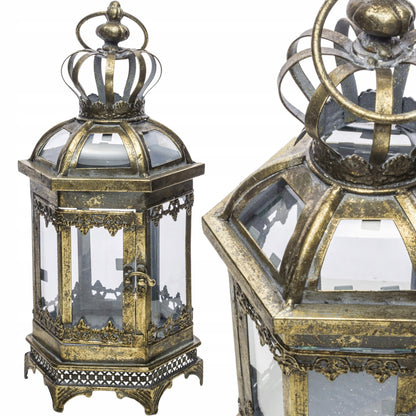 Lampion metalowy duży Latarenka styl indyjski