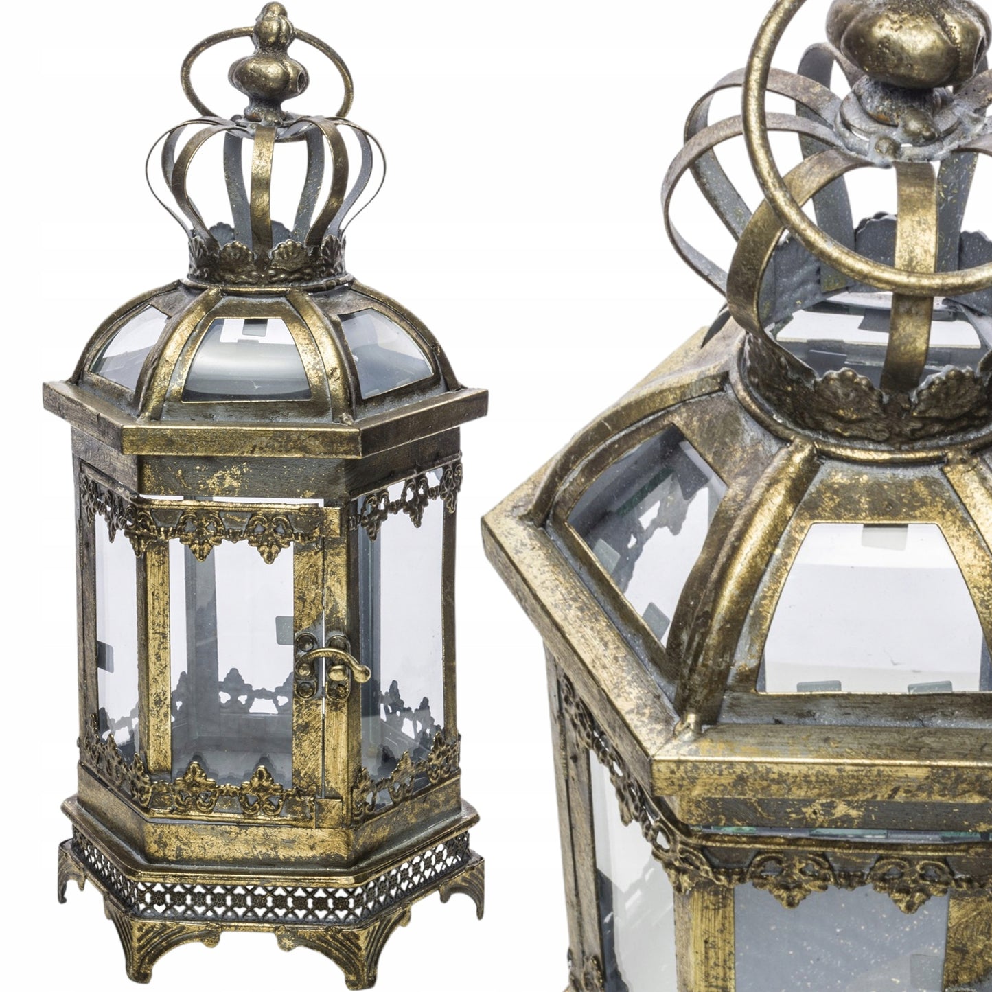 Lampion metalowy duży Latarenka styl indyjski