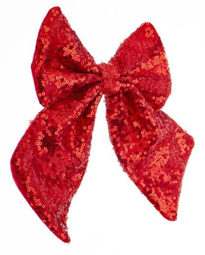 Kokarda tekstylna czerwona 22x26x2,5 cm