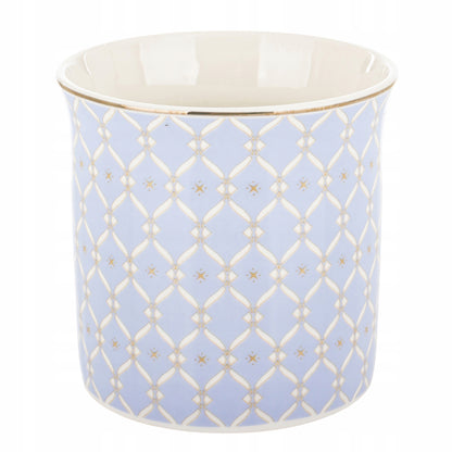 Kubek duży porcelanowy w pudełku niebieski na prezent 380 ml