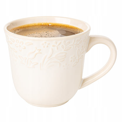 Filiżanka porcelanowa 250 ml 1 szt. kubek ecru Sarmatia porcelana