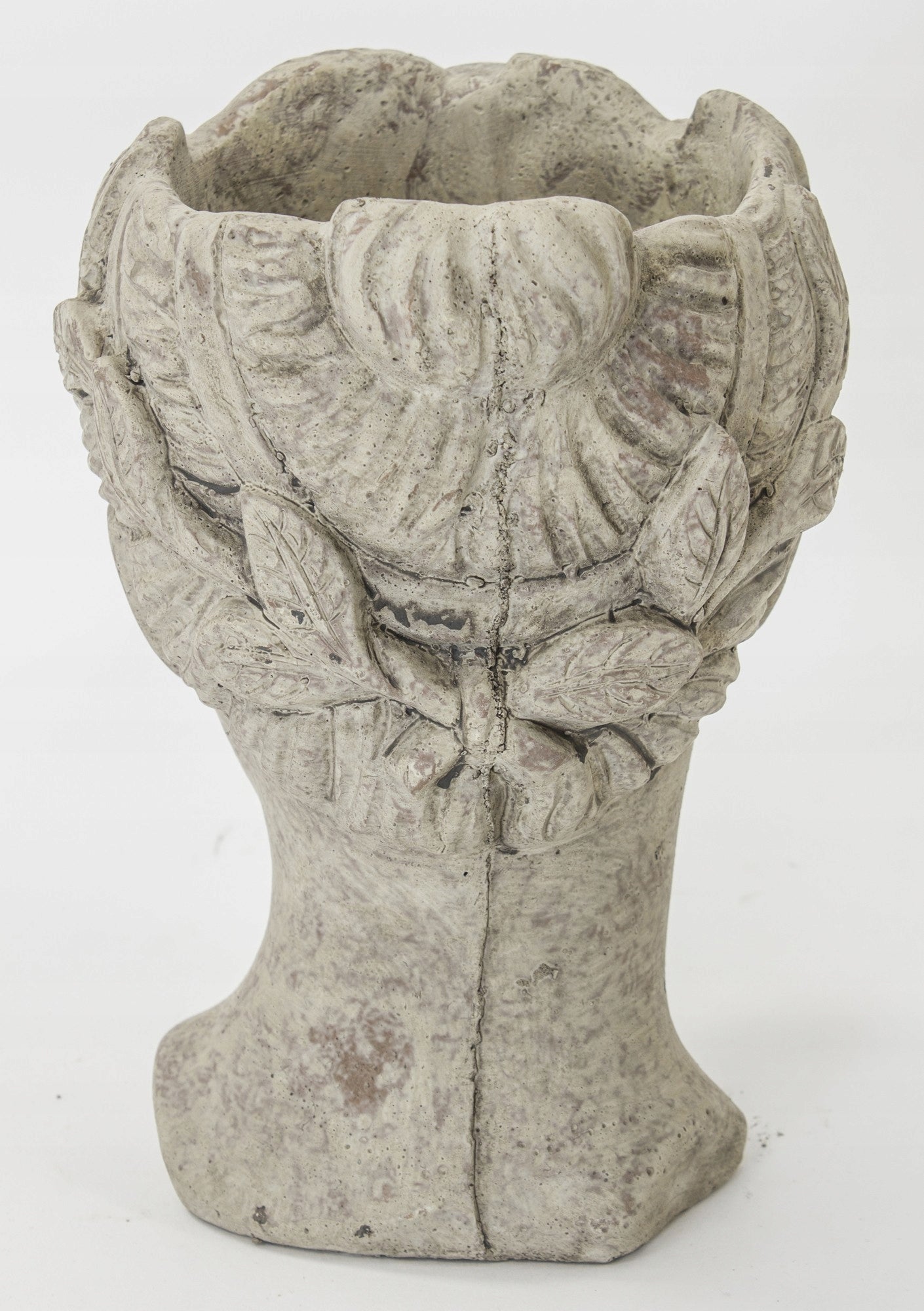 Doniczka osłonka głowa 20 x 15 cm beton