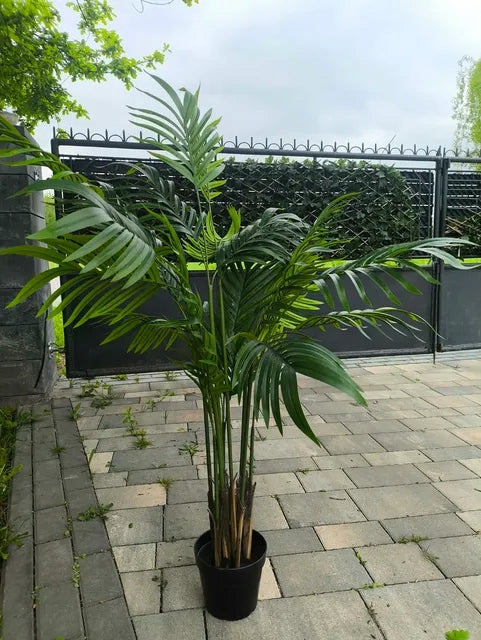 Palma sztuczna w doniczce Roślina Dekoracyjna Krzew Drzewko 129cm