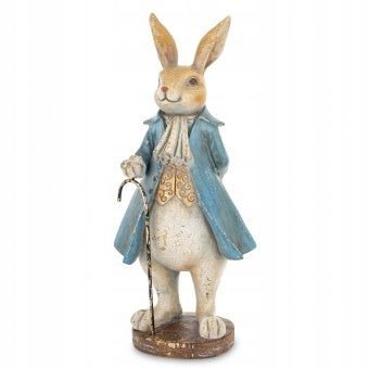 Figurka Królik Dekoracyjny 26cm Elegancki Dżentelmen Wielkanoc Ozdoba zając