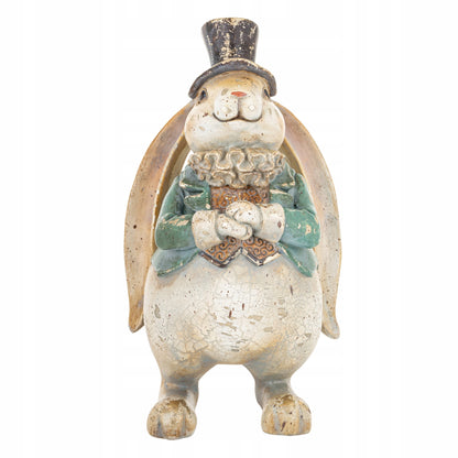 Figurka królik dekoracyjny vintage ozdoba wielkanocna figurka do domu 22cm