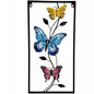 dekoracja ścienna metalowa motyle 57 x 29 cm ogrodowa obraz metalowy