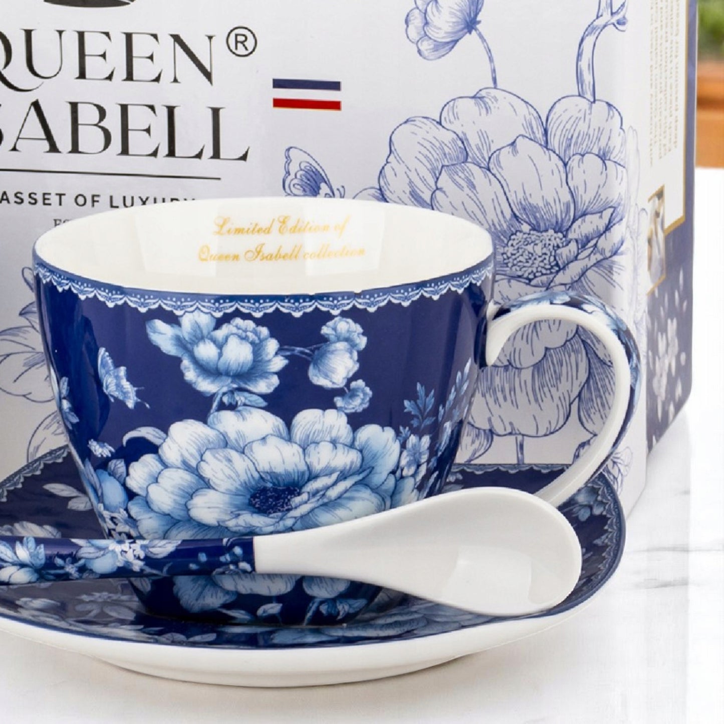 zestaw filiżanek z talerzykami porcelanowy filiżanki 2 szt komplet kawowy