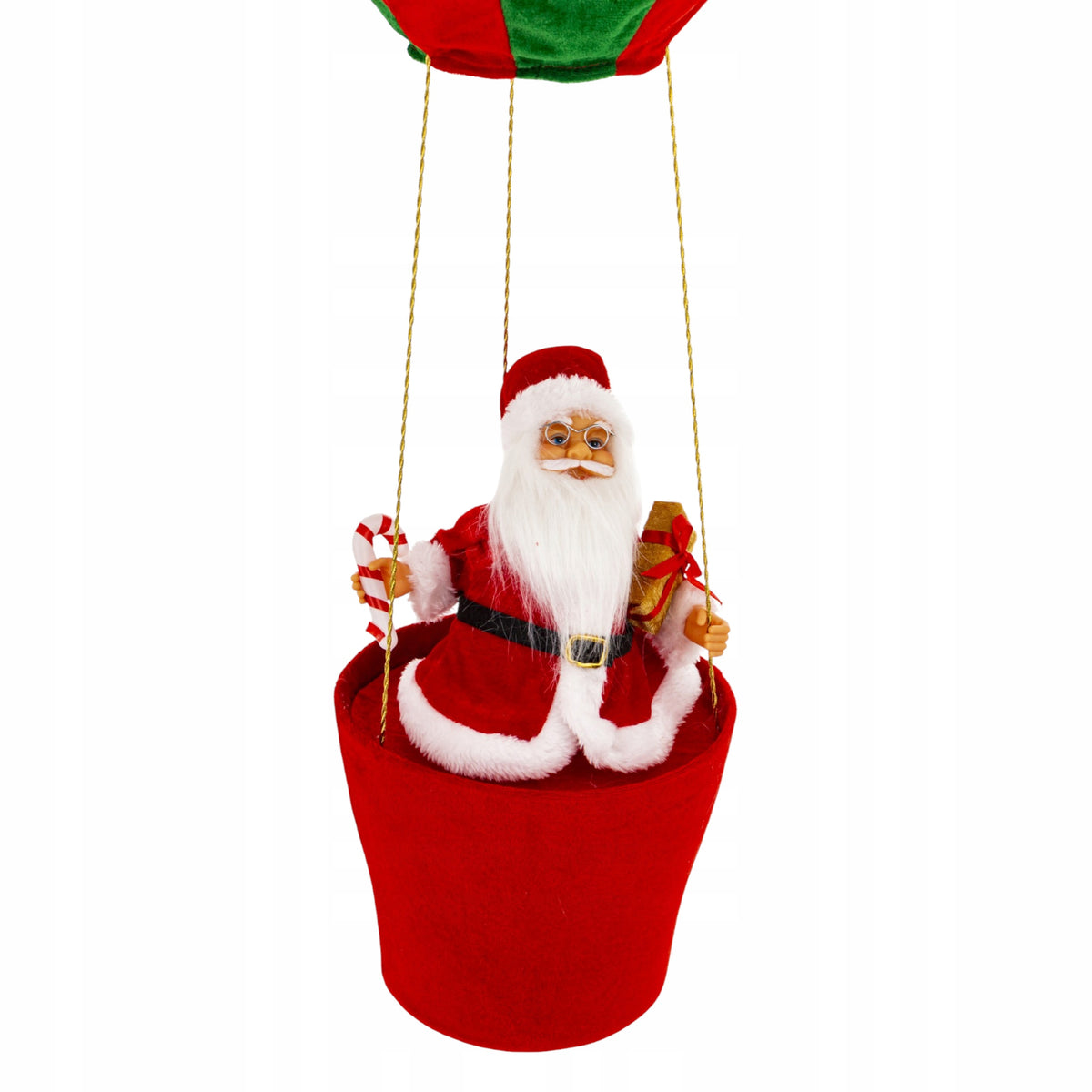 Świąteczna figurka Świąteczna Mikołaj w balonie 92 cm