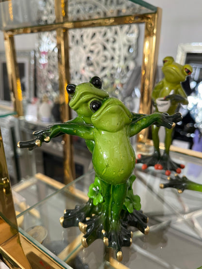 Figurka żabka 13cm zakochana para titanic żaba zakochane żabki