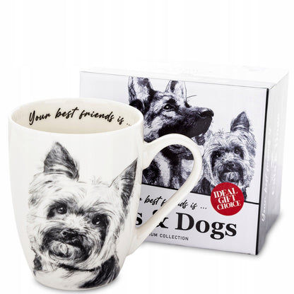 kubek w pudełku piesek west terrier pies na prezent