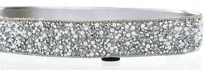 TACA DEKORACYJNA LUSTRZANA SREBRNA GLAMOUR 18,5x11,5cm podstawka lustro