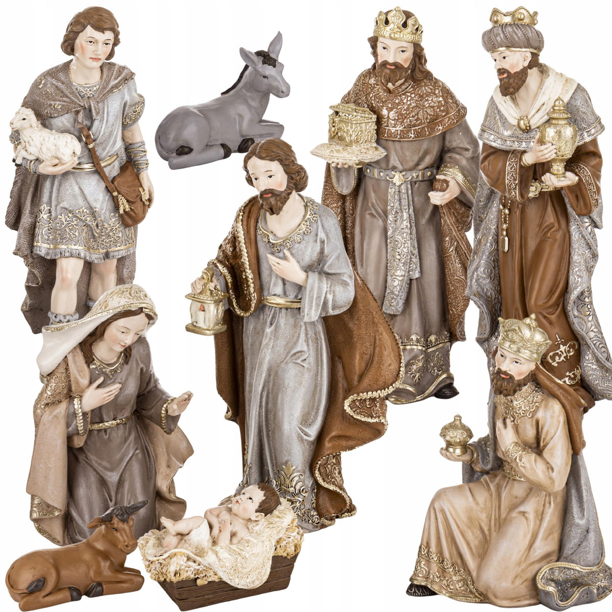 Figurki do Szopki Szopka Bożonarodzeniowa Figurka Świąteczna stajenka