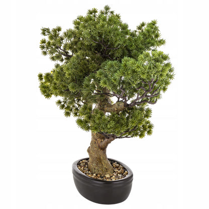 Okazałe sztuczne drzewko BONSAI 48x50x28 cm modrzew japoński iglasty BONZAI