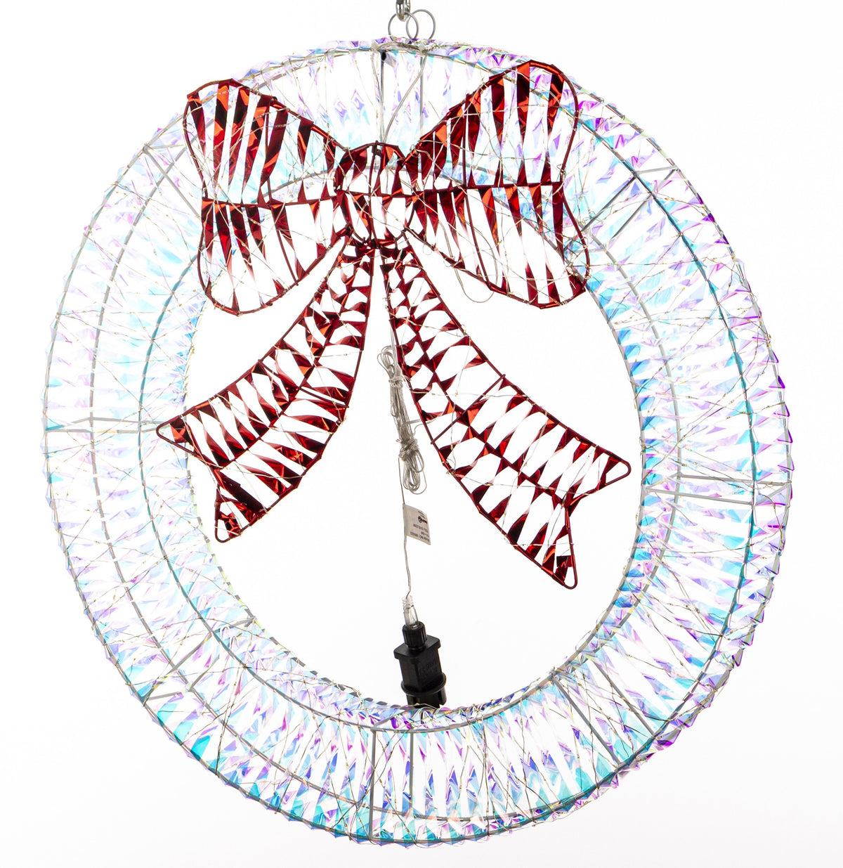 Ozdoba świąteczna LED biały, czerwony 72x70x13 dł. kabla 290 cm