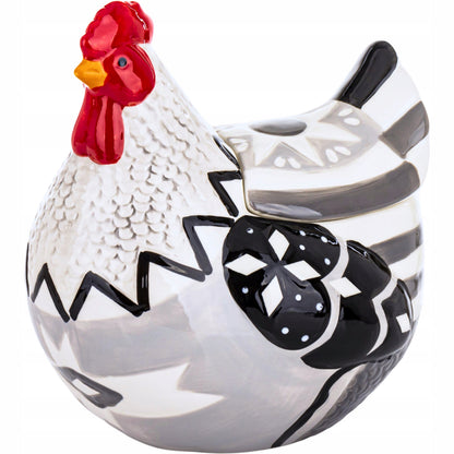 Pojemnik z pokrywką Figurka wielkanocna ceramika kura 22 cm
