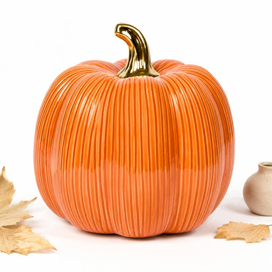dynia ceramiczna 18x18 cm figurka Ozdoba jesienna halloween