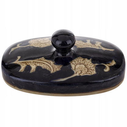 Pojemnik ceramiczny z pokrywką pudełko szkatułka dekoracja
