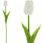 biały tulipan 33 cm sztuczny piękny jak żywy