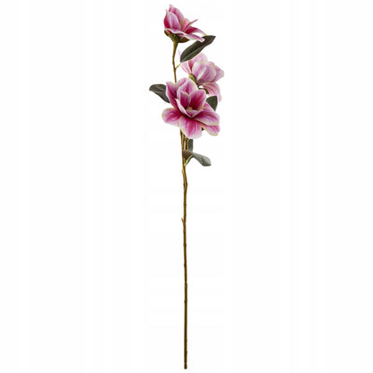 Kwiat Sztuczny 80cm magnolia gałązka dekoracyjna rożowa premium