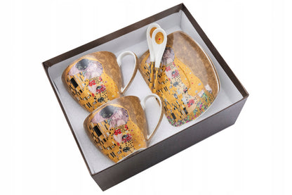 Filiżanka Gustav Klimt porcelana 250 ml 2 szt. serwis kawowy