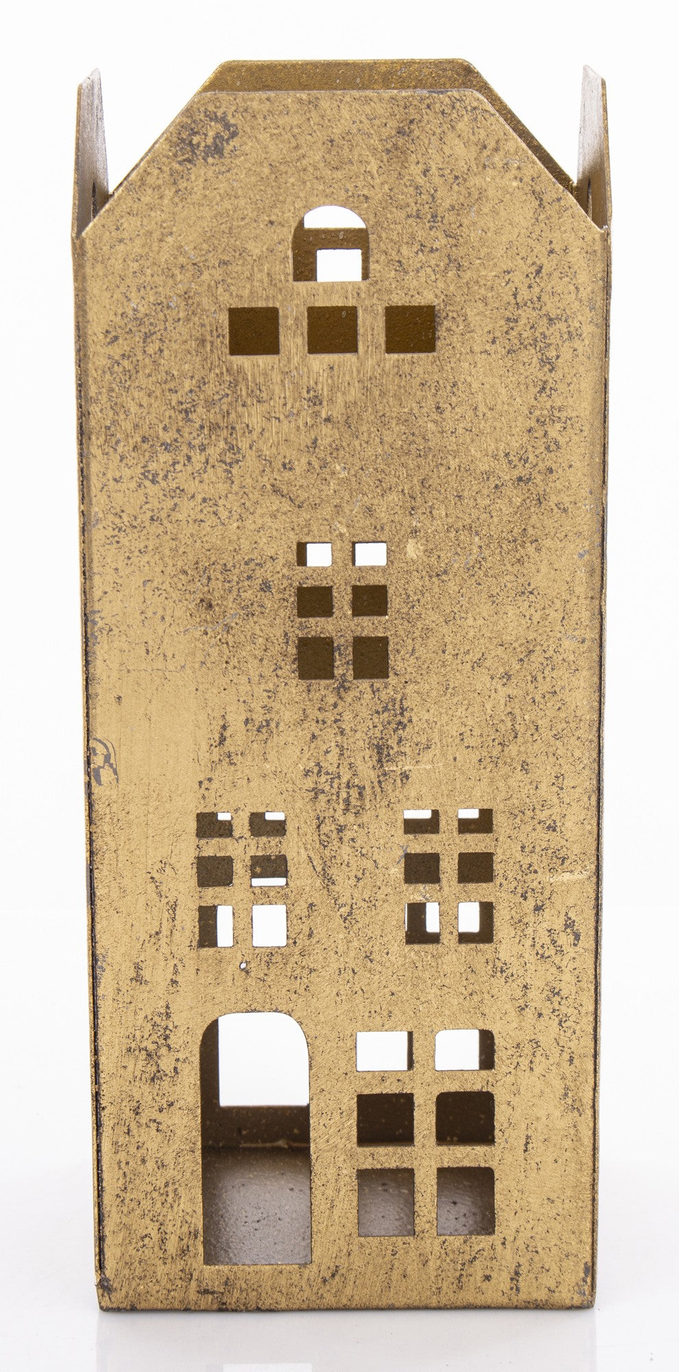 Figurka świąteczna Świecznik złoty metal 22x9x9cm