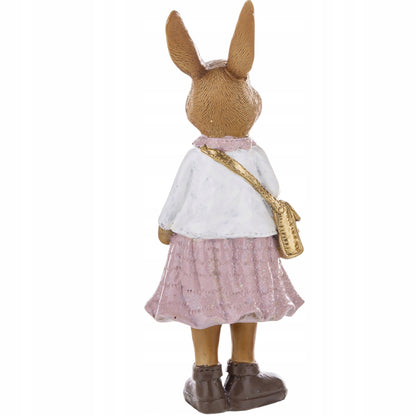 Figurka wielkanocna tworzywo sztuczne zając 15,5 cm