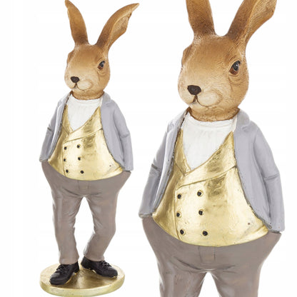 figurka wielkanocna zając 23 cm królik elegancik