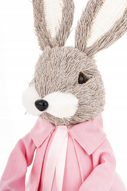 Figurka Wielkanocna Królik z Koszykiem 34 cm Dekoracja Ozdoba Zajączek