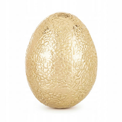 Figurka wielkanocna ceramika jajko 13 cm jajo pisanka złote