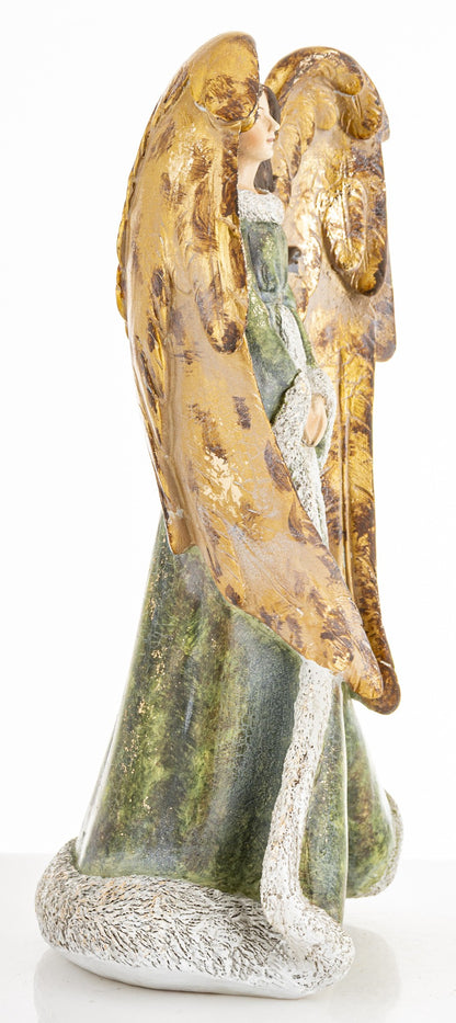 Figurka świąteczna anioł tworzywo sztuczne 31,5x16,5x12,5 cm