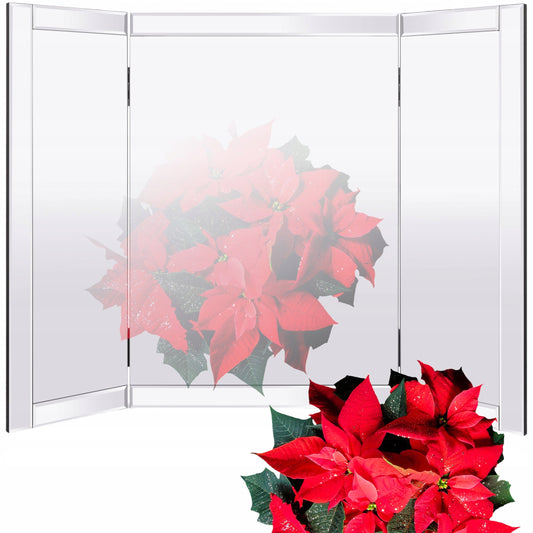 Lustro na toaletkę stojące Glamour prostokątne rozkładane 67 x 60 cm