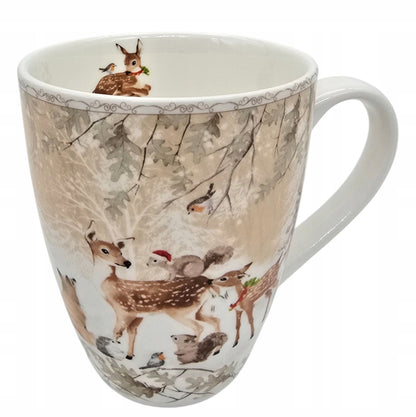 KUBKI KUBEK CERAMICZNE ZESTAW PREZENT ŚWIĘTA SARENKI Z PUDEŁKIEM 300 ML
