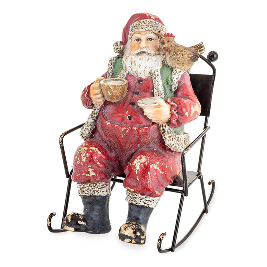 Figurka świąteczna Mikołaj tworzywo sztuczne 15x12,5x9 cm Casa Roma