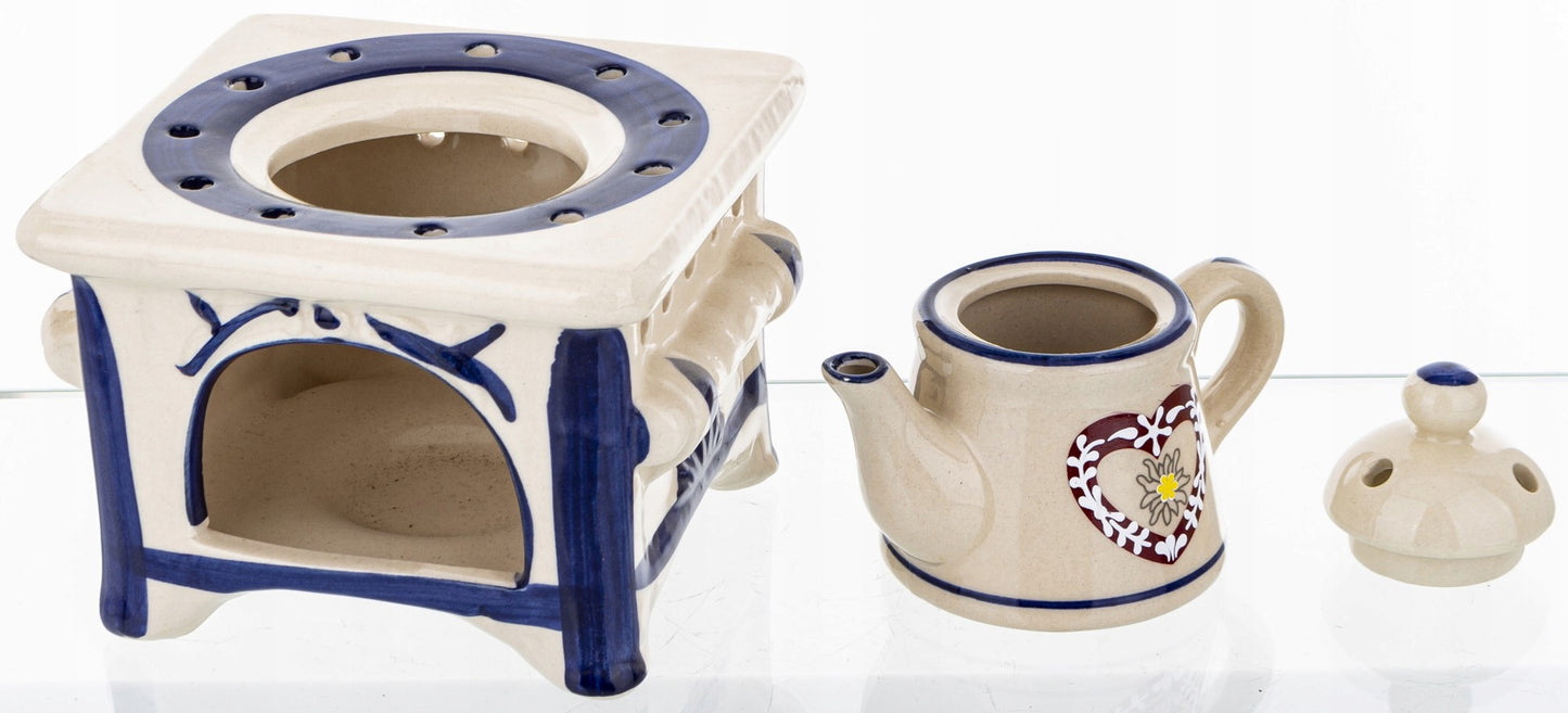 kominek zapachowy czajnik ceramiczny dekoracja
