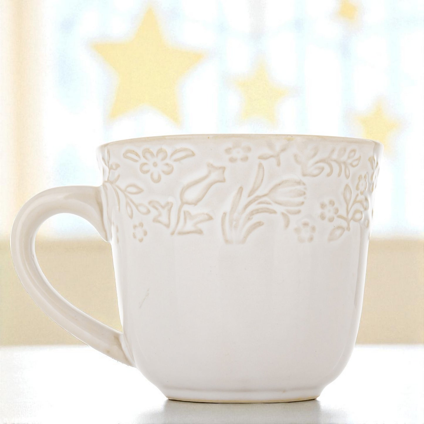 Filiżanka porcelanowa 250 ml 1 szt. kubek ecru Sarmatia porcelana