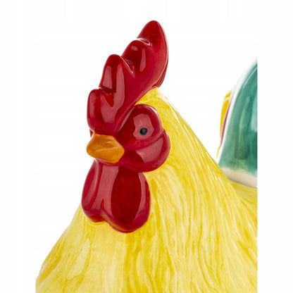 Figurka pojemnik ceramiczny z pokrywką kura 26 cm