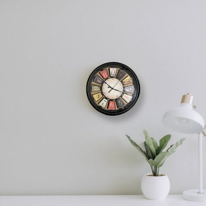 Elegancki zegar ścienny MODERN Ø 40cm ze szklaną szybą