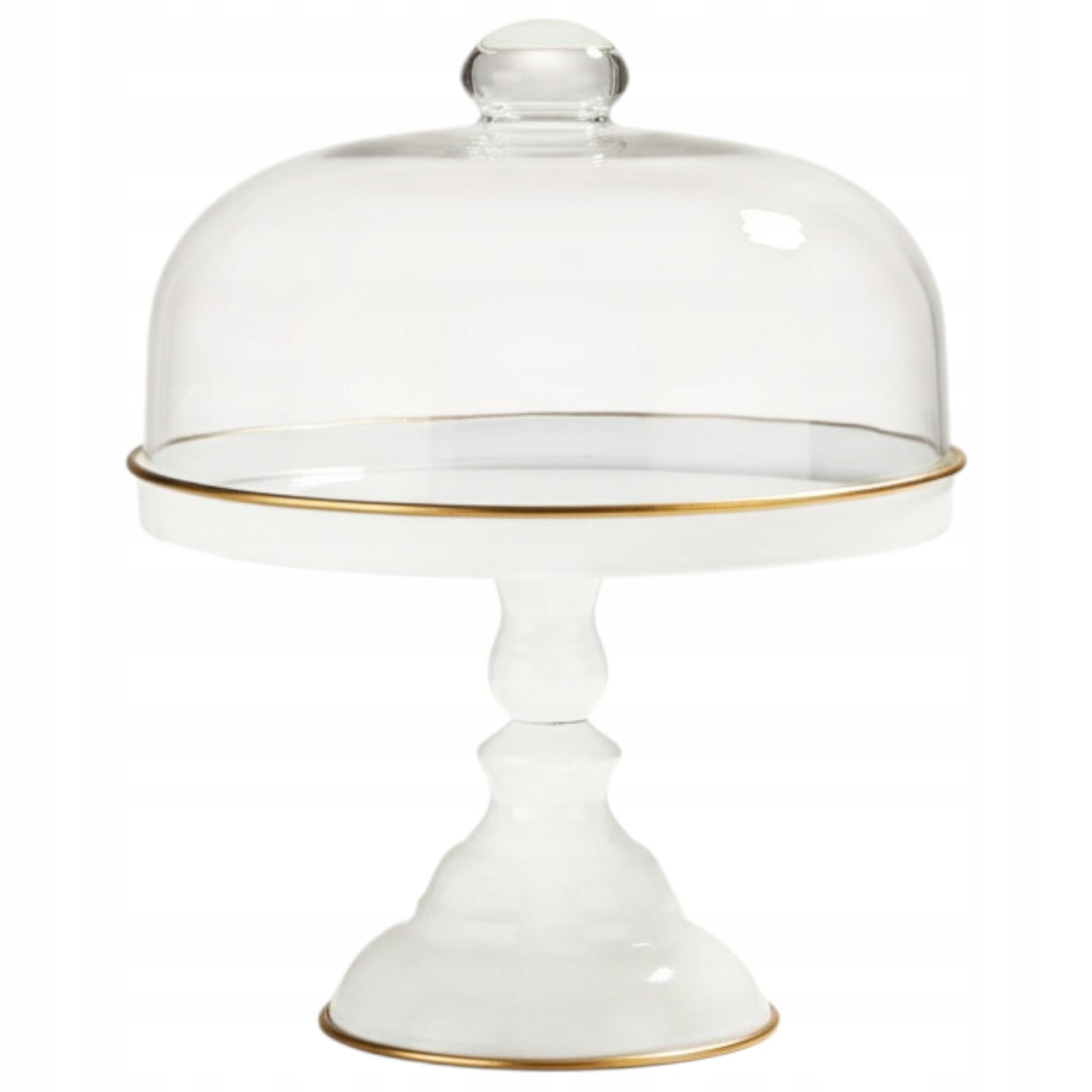 Elegancka patera dekoracyjna metal ze szkłem glamour 31x25,5x25,5 cm