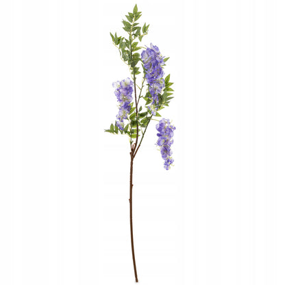 Sztuczna gałązka dekoracyjna wisteria wisząca kwiaty wisterii niebieska