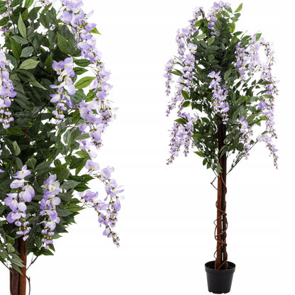 Drzewko Dekoracyjne Wisteria 157 cm sztuczny krzew w doniczce palma