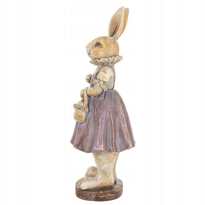 Figurka Pani Królik Dekoracyjny 26cm Wielkanocna Ozdoba zając