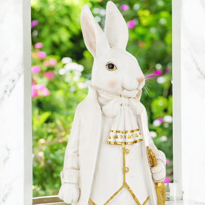 Figurka wielkanocna tworzywo sztuczne Pan zając królik wielkanocny 36 cm