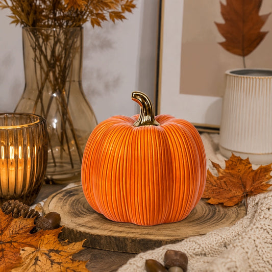 dynia ceramiczna 18x18 cm figurka Ozdoba jesienna halloween