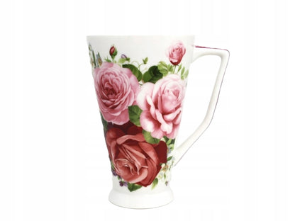 Kubek w kwiaty porcelanowy Queen Isabell w ozdobnym pudełku 500 ml
