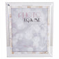 Ramka na zdjęcie 25 x 20 cm glamour srebrna lustrzana