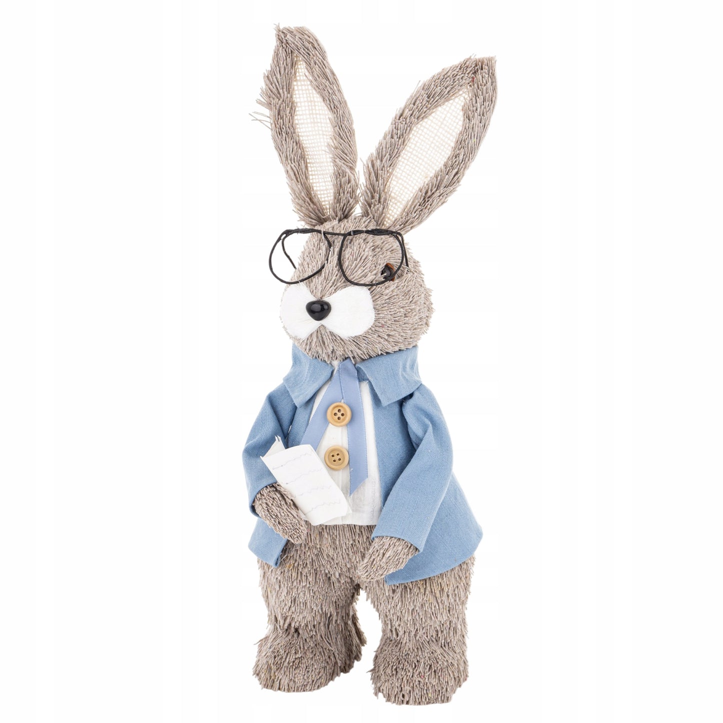 Figurka Królik Wielkanocny 35 cm Dekoracja Świąteczna Zając z Okularami